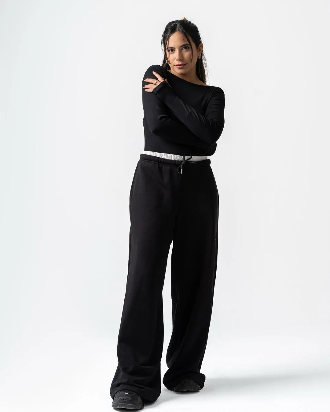 Black knit separates